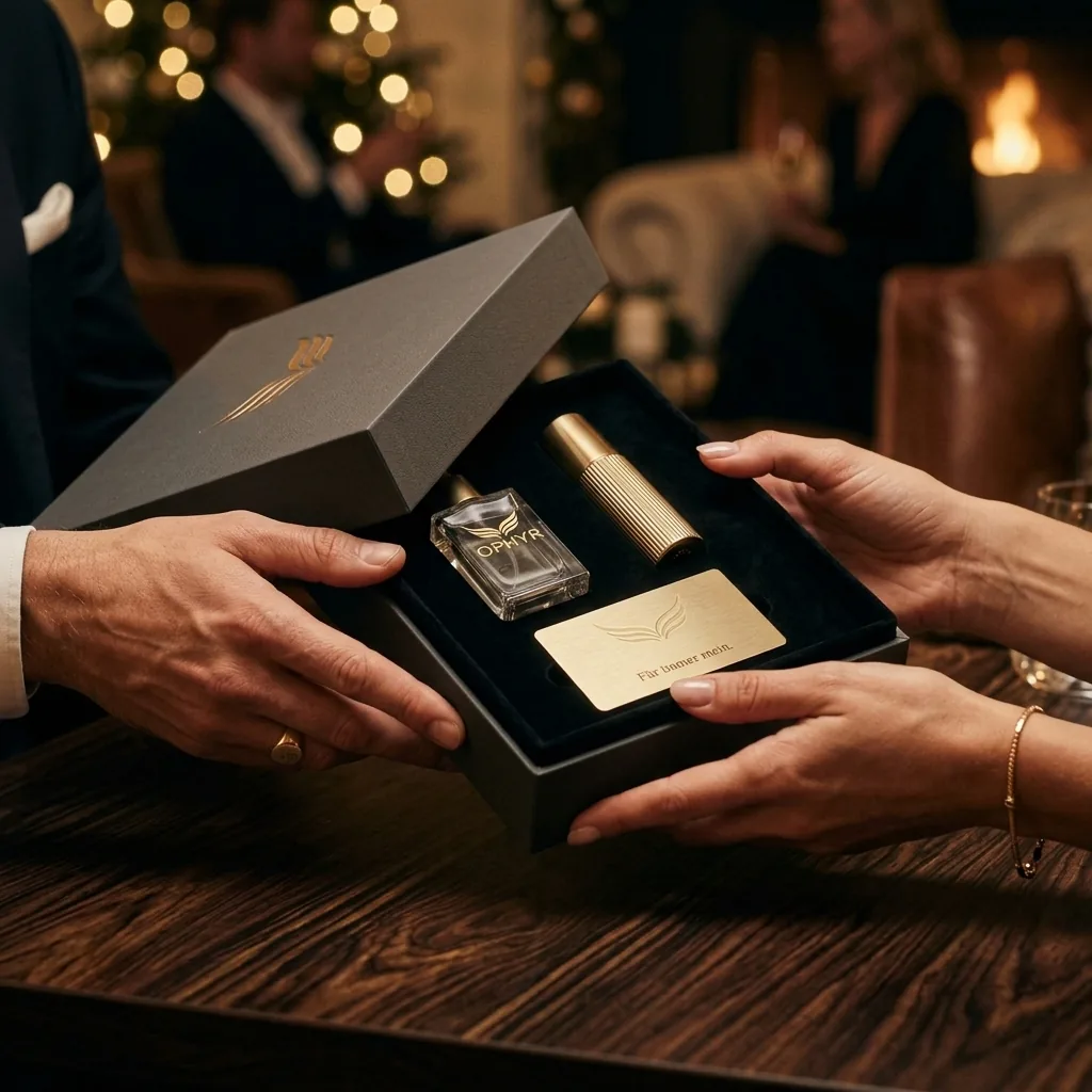 Zwei H&auml;nde tauschen Ophyr Geschenk